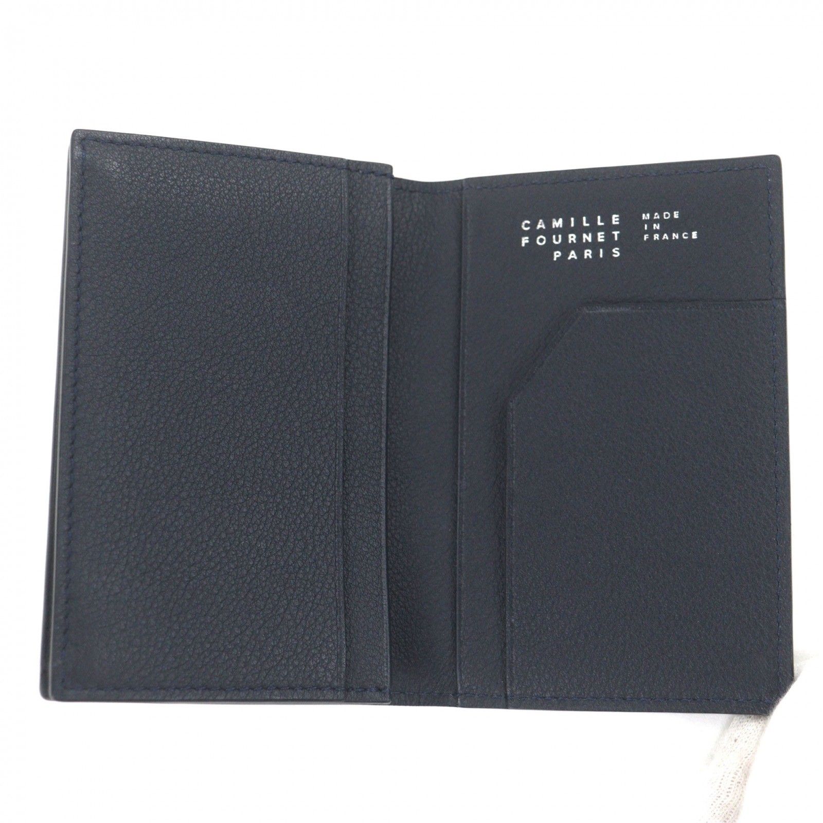 美品▽Camille Fournet カミーユフォルネ 21.14 リザード マリーン