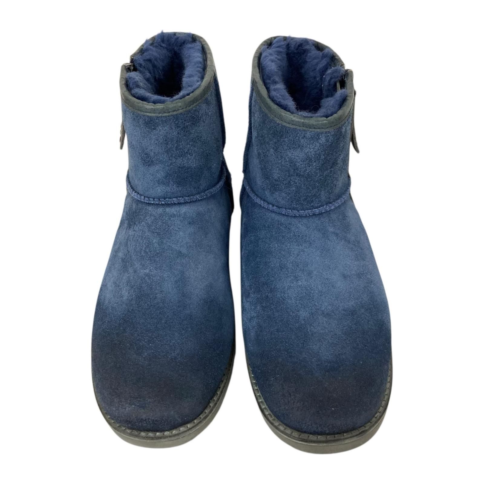 170051 現状品 UGG アグ クラシックミニ ムートンブーツ 25cm ネイビー