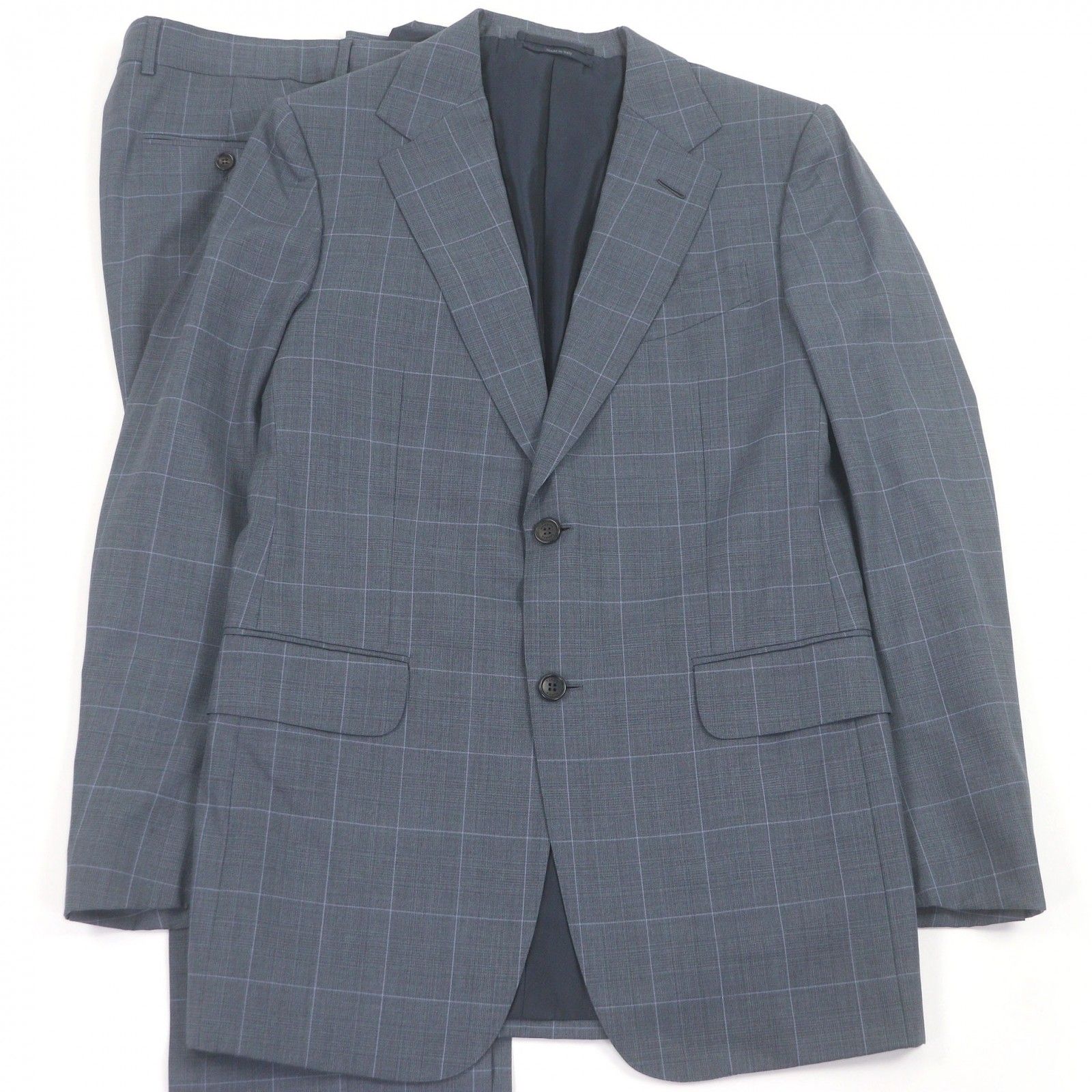 極美品□Dunhill ダンヒル ウール100％ 裏地シルク混 チェック柄