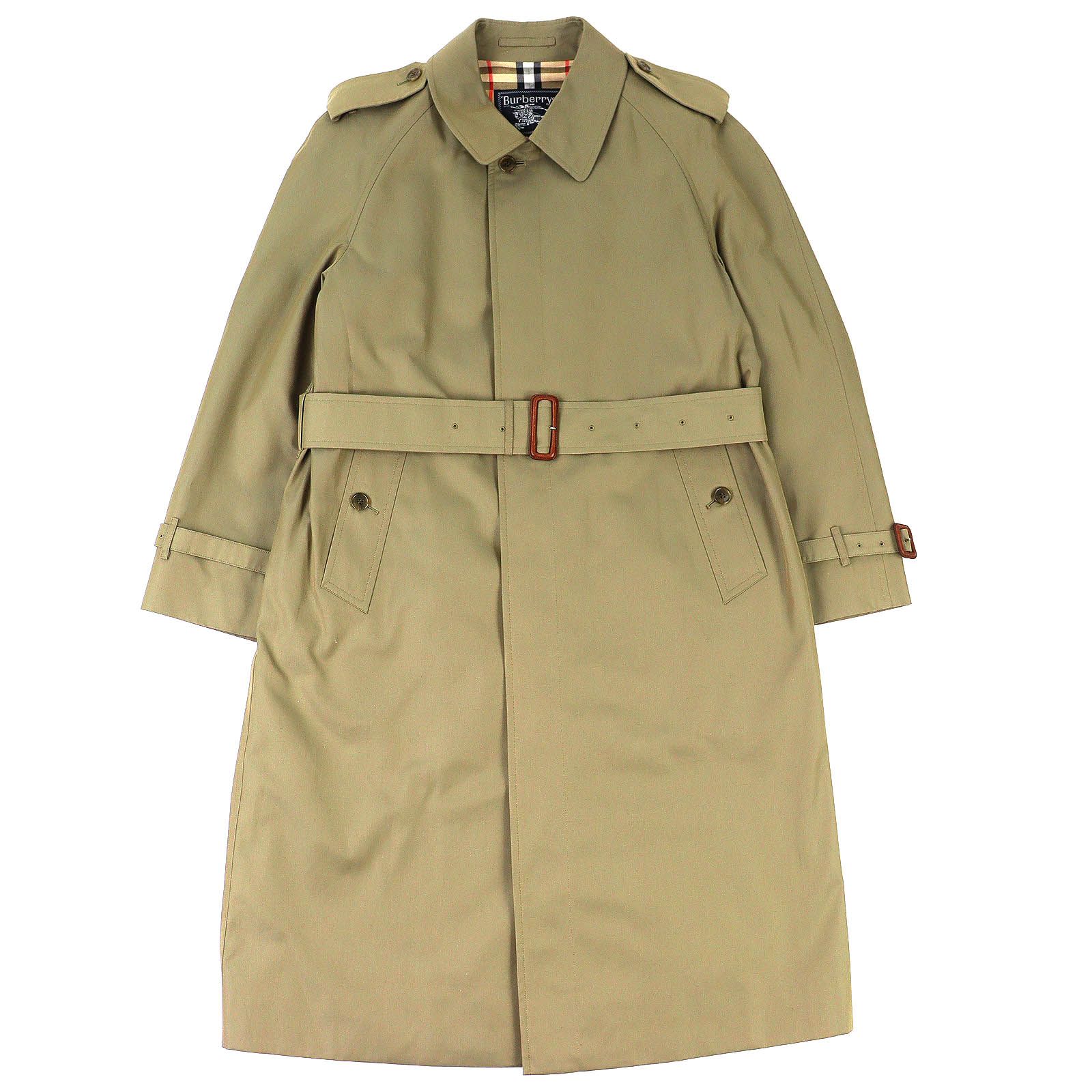 極美品△Burberrys バーバリー ヴィンテージ コットン100％ 裏地ノバ