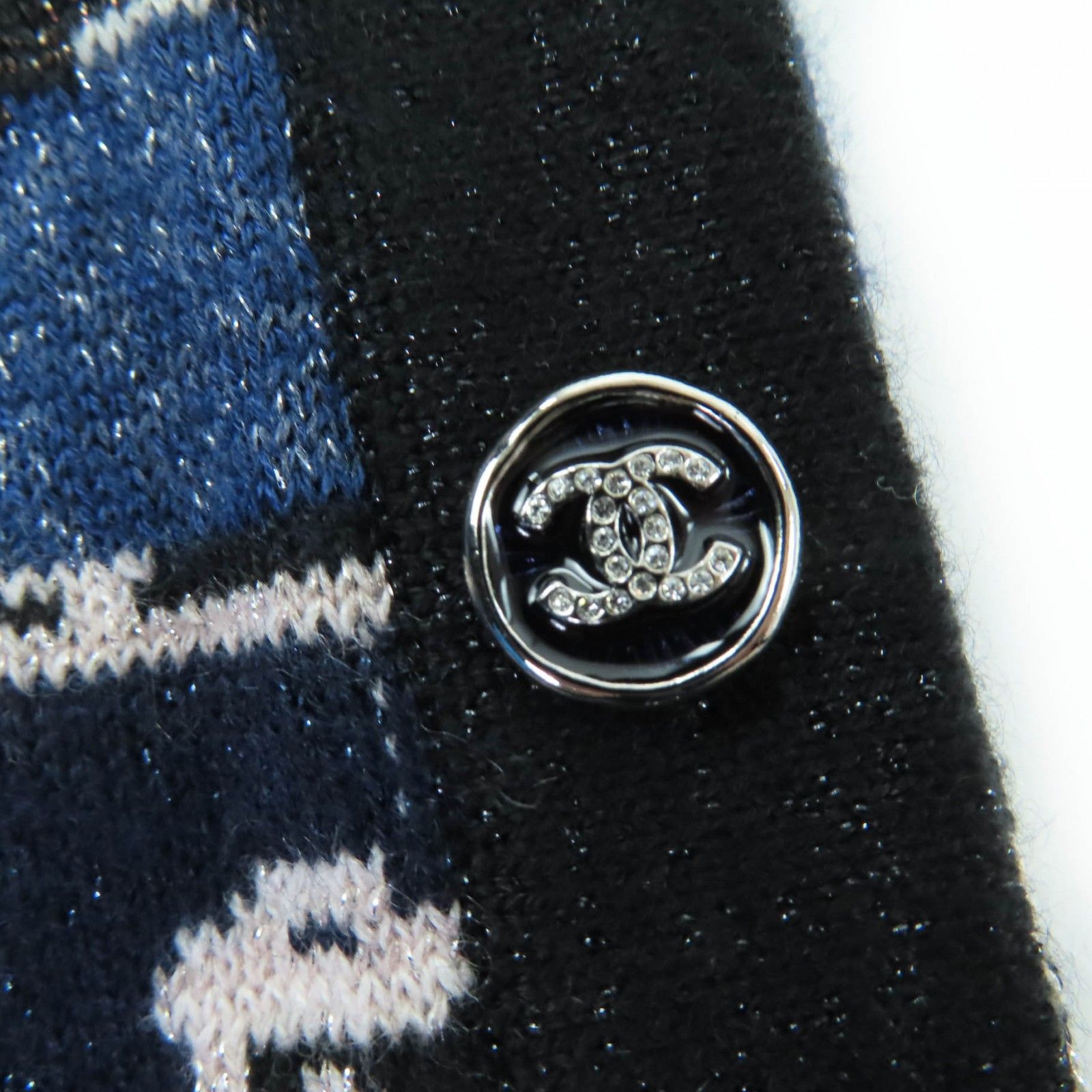 極美品☆CHANEL シャネル 21A P71031K10156 カシミヤ ココボタン