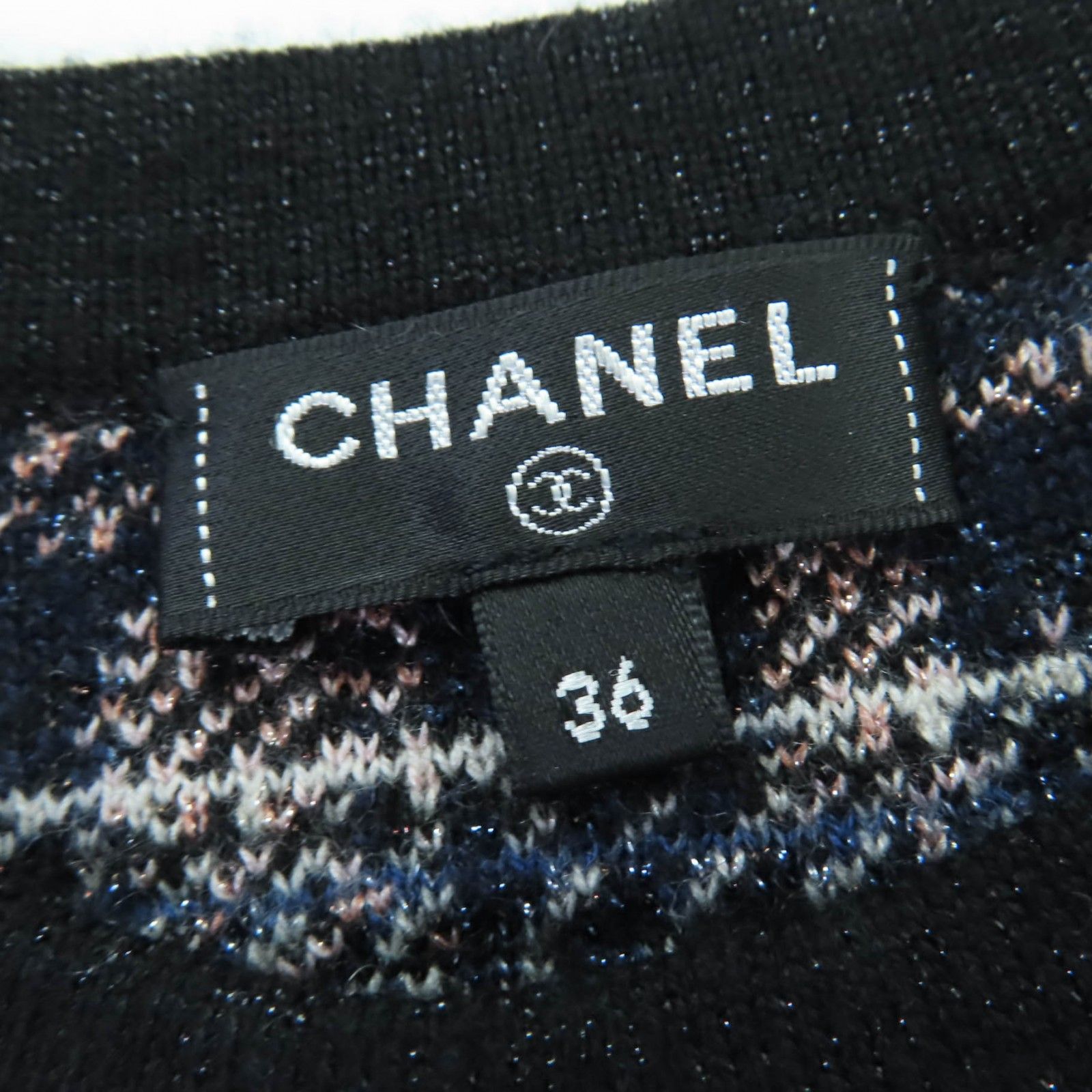 極美品☆CHANEL シャネル 21A P71031K10156 カシミヤ ココボタン