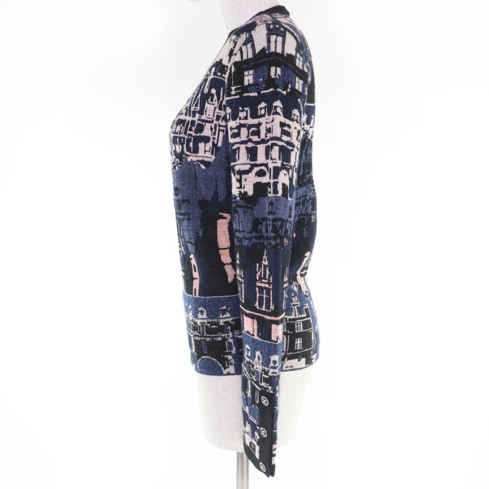 極美品☆CHANEL シャネル 21A P71031K10156 カシミヤ ココボタン