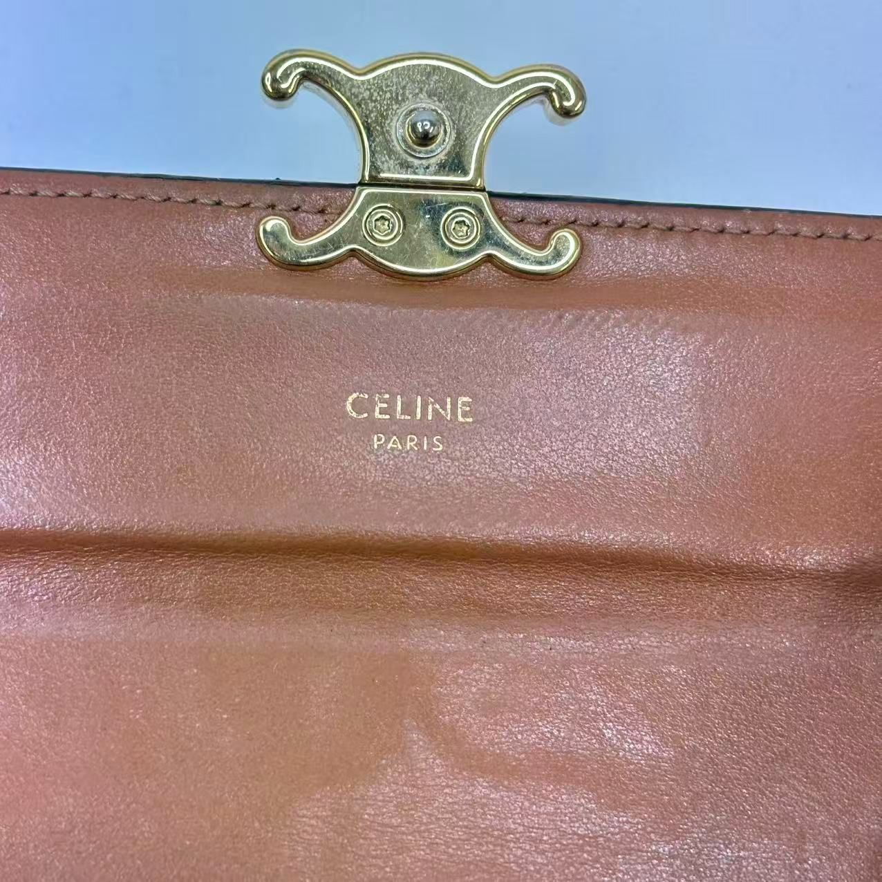CELINE セリーヌ トリオンフキャンバス ラージウォレット PVC×レザー
