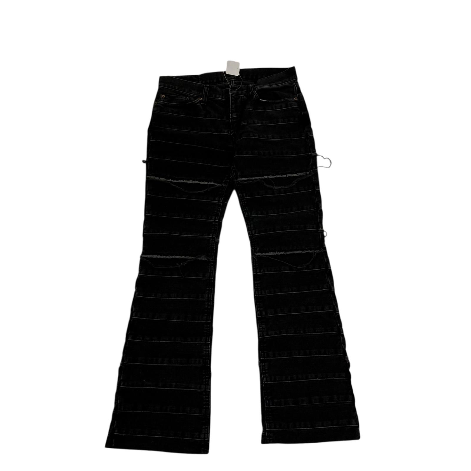 186000 ヒステリックグラマー ウミヘビツギハギデニム Lサイズ黒 2AP