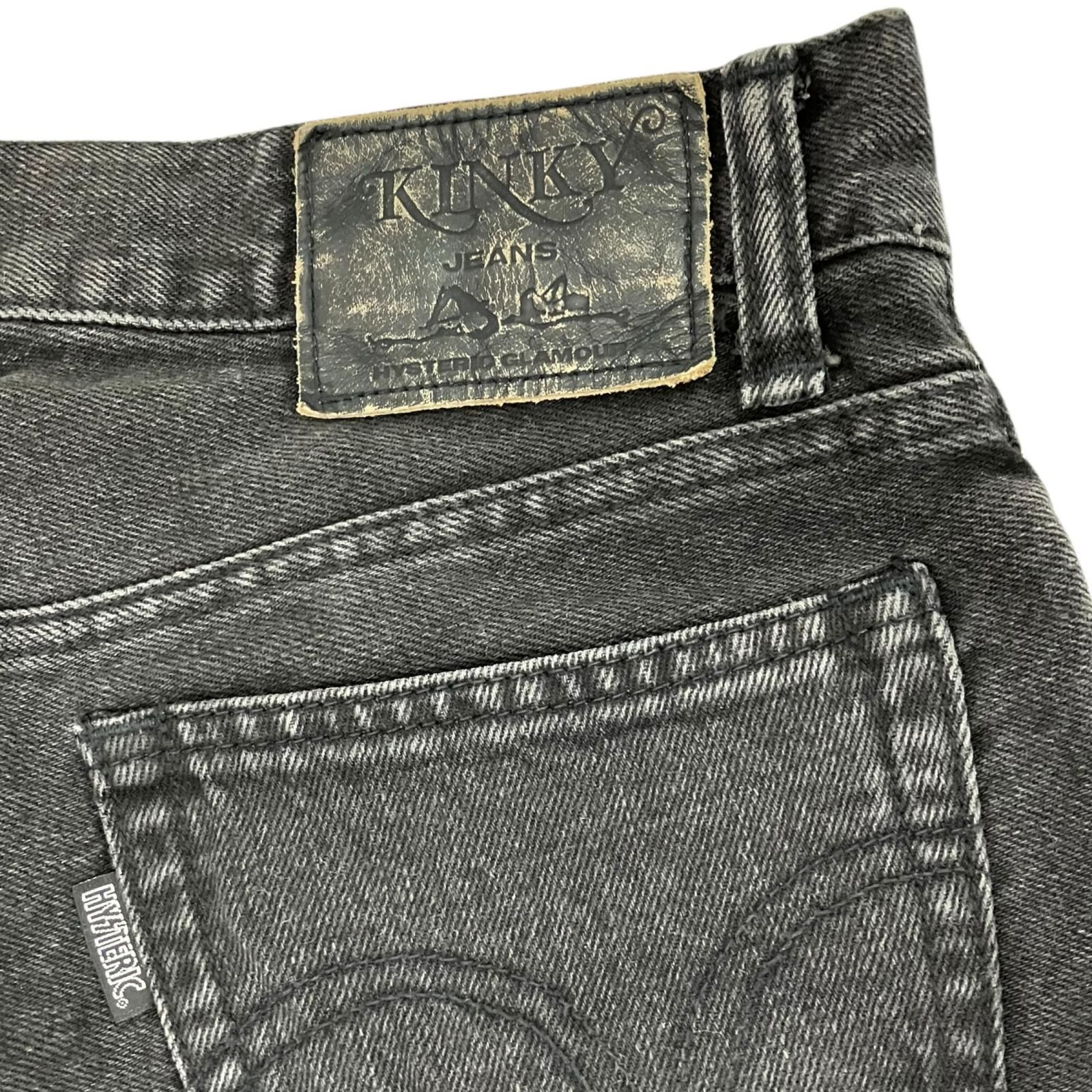 186000 ヒステリックグラマー ウミヘビツギハギデニム Lサイズ黒 2AP