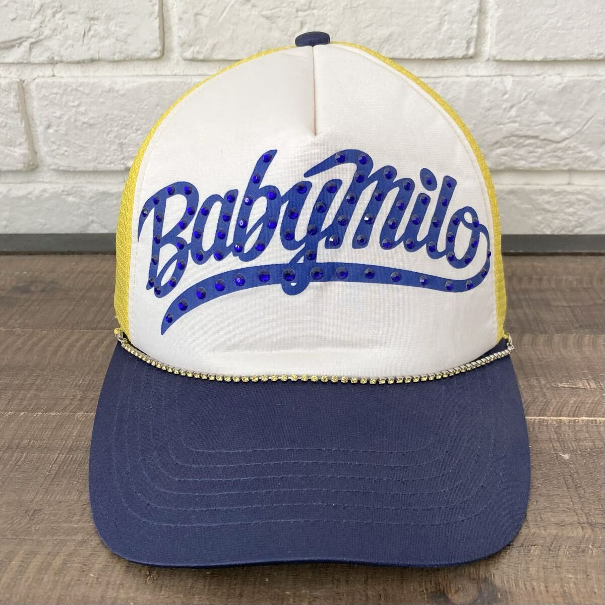 スワロフスキー Baby Milo Logo メッシュ キャップ a bathing ape BAPE