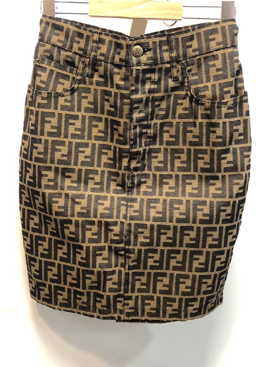 Fendi ズッカ柄　スカート 中古・古着通販】FENDI (フェンディ) ズッカ柄 ウールニットスカート