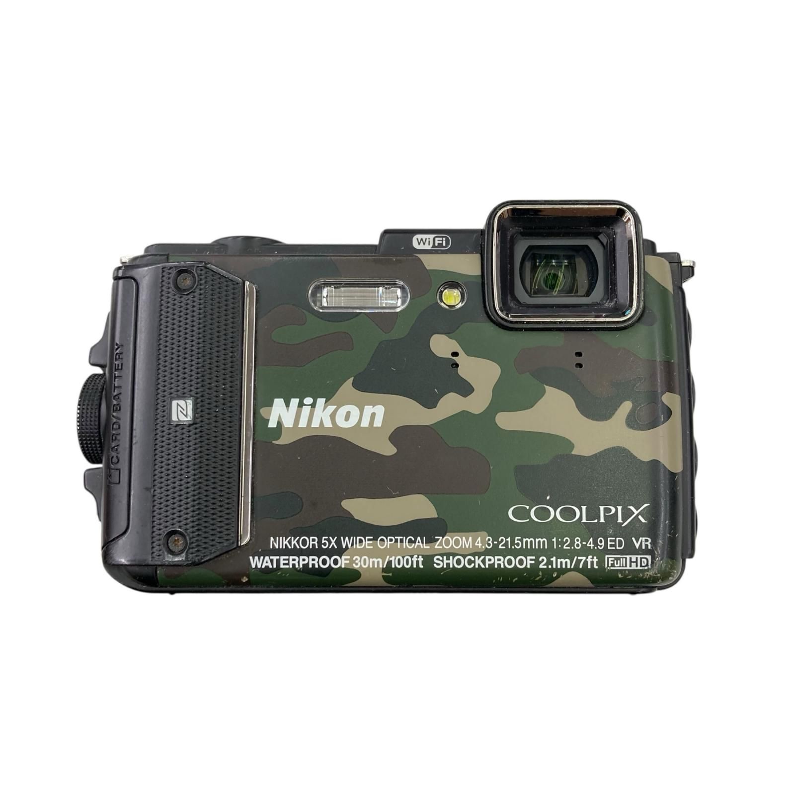 186000 動作確認済み Nikon ニコン COOLPIX AW130 迷彩 - メルカリ