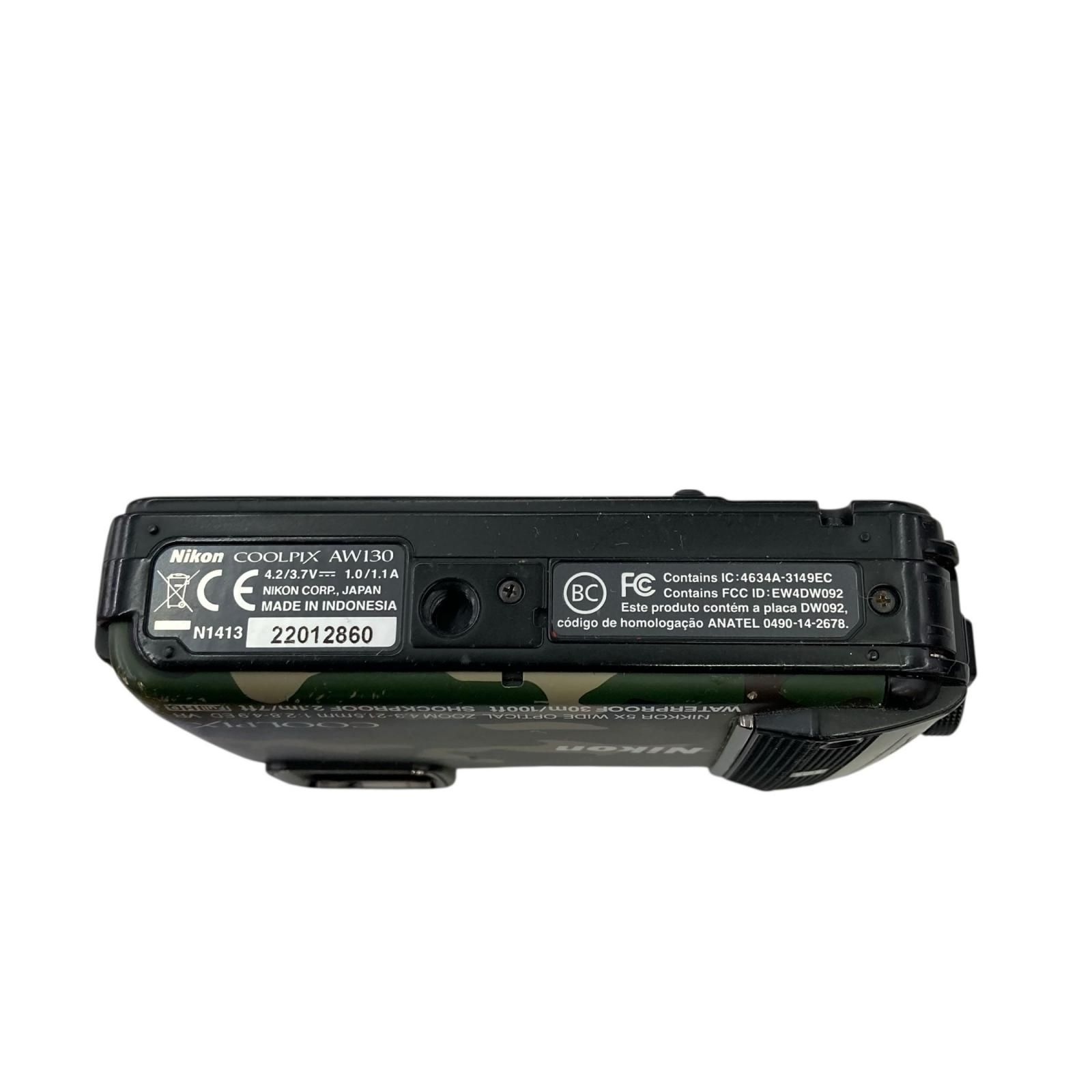 186000 動作確認済み Nikon ニコン COOLPIX AW130 迷彩 - メルカリ