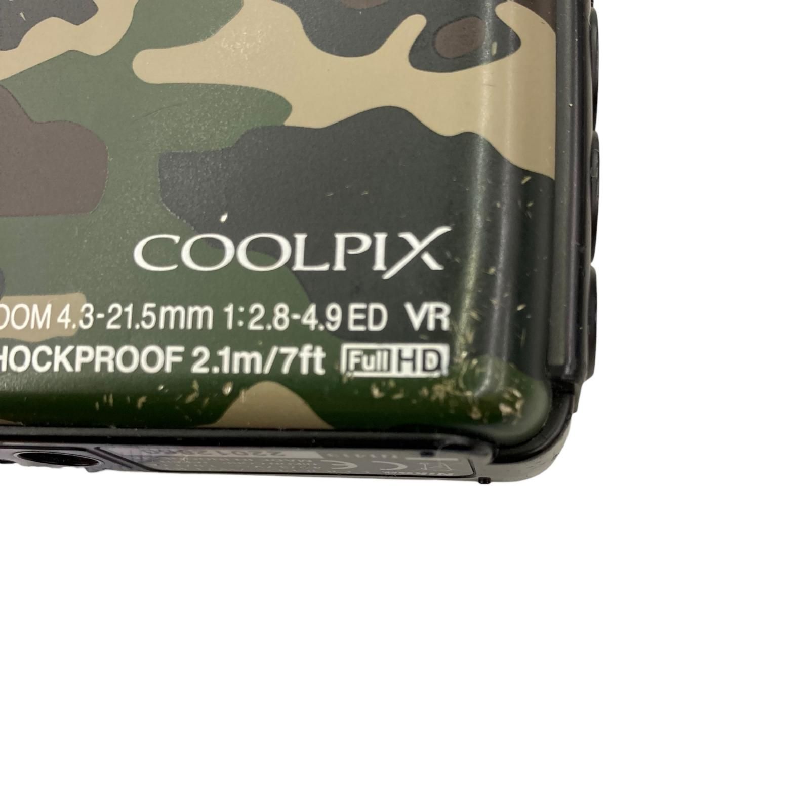186000 動作確認済み Nikon ニコン COOLPIX AW130 迷彩 - メルカリ