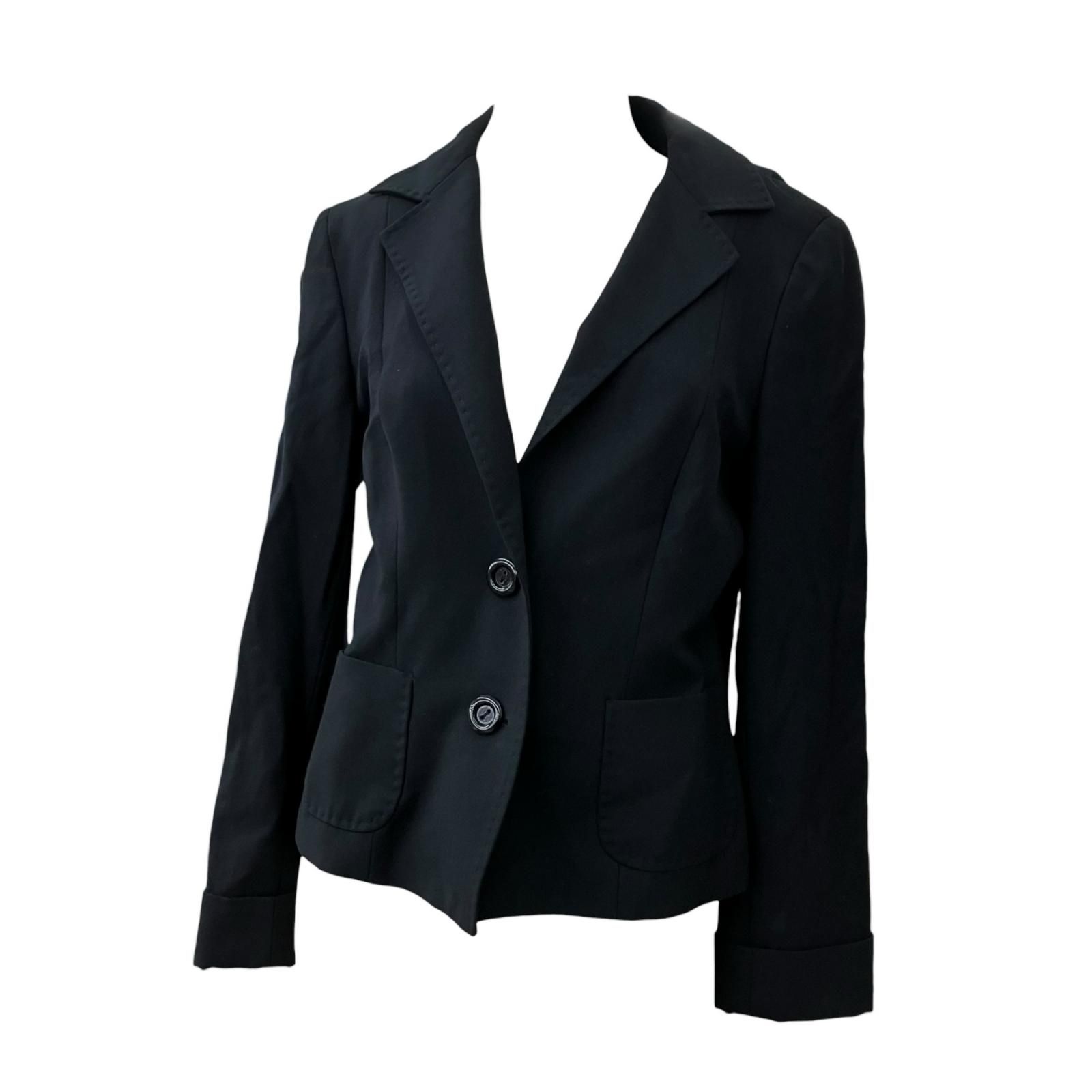 186005 MAX MARA マックスマーラ テーラードジャケット L ブラック