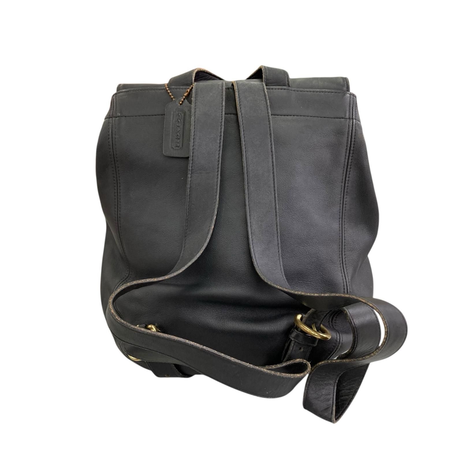 180053 COACH コーチ オールドコーチ リュック 黒 ブラック 4134