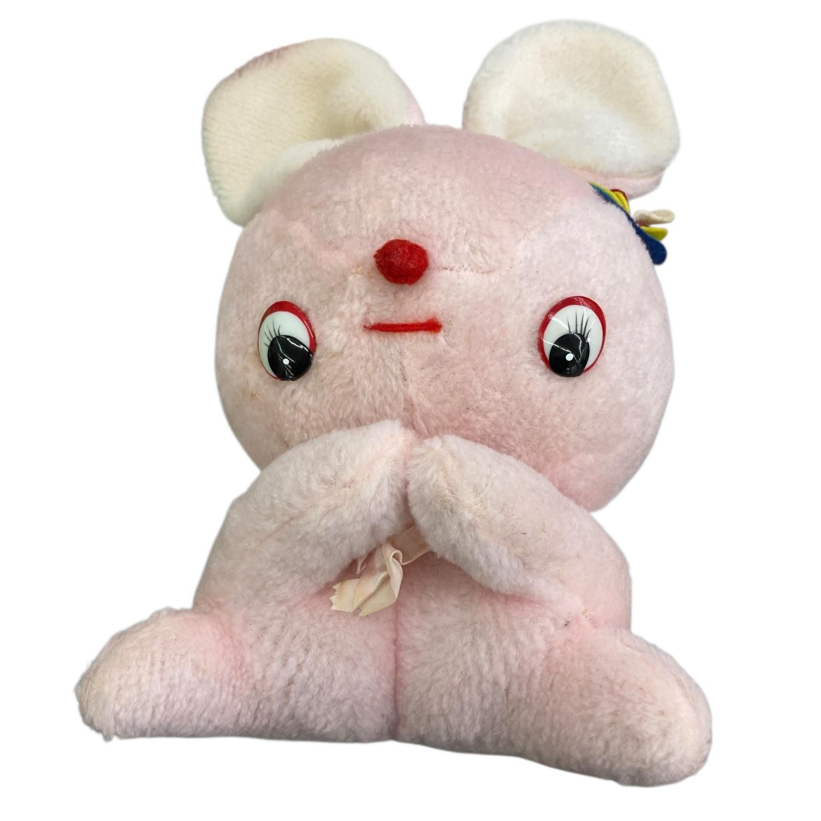 199990 現状品 SAN-EI TOYS サンエートイ 昭和レトロ うさぎ ピンク