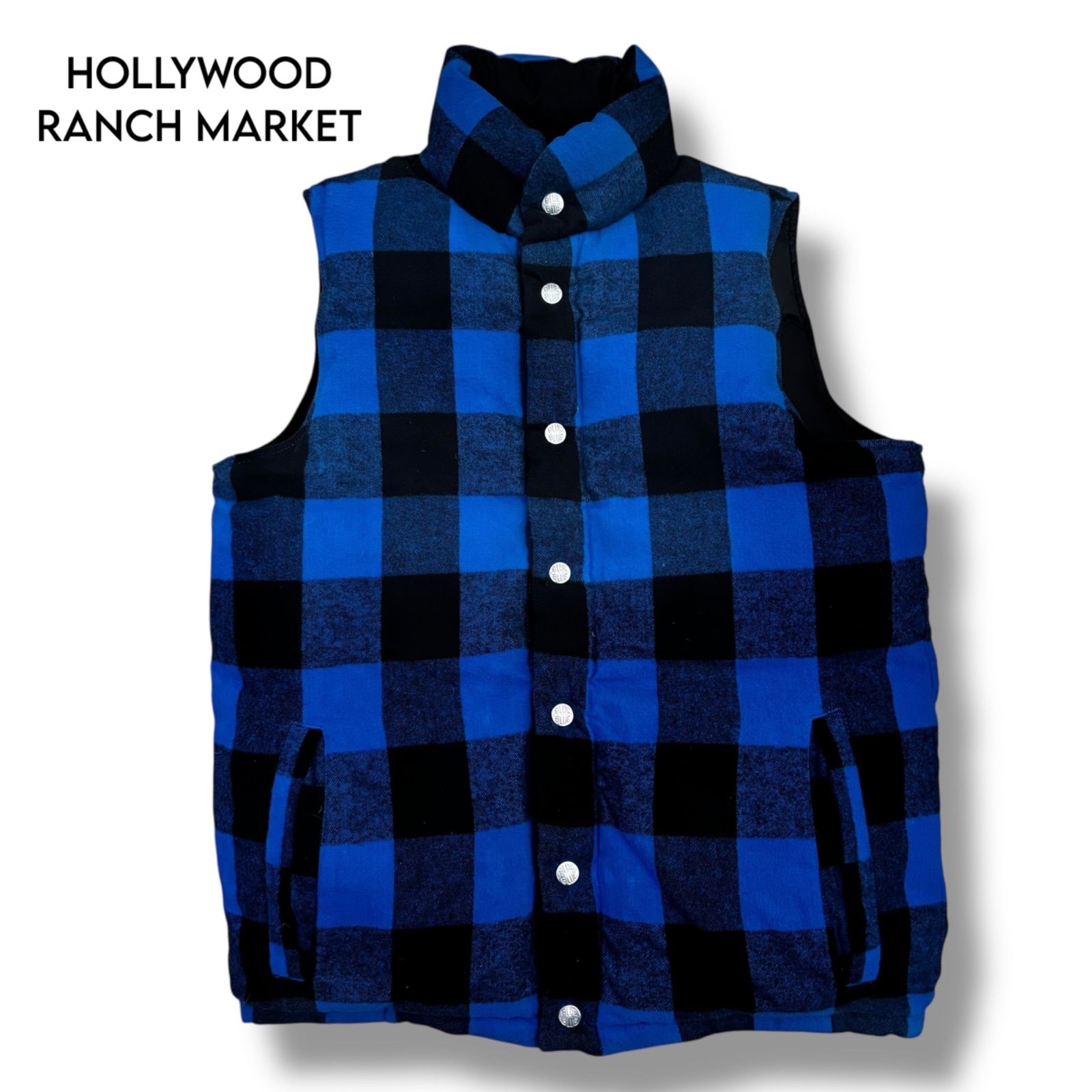 HOLLYWOOD RANCH MARKET 】リバーシブル ダウンベスト S リバーシブル 
