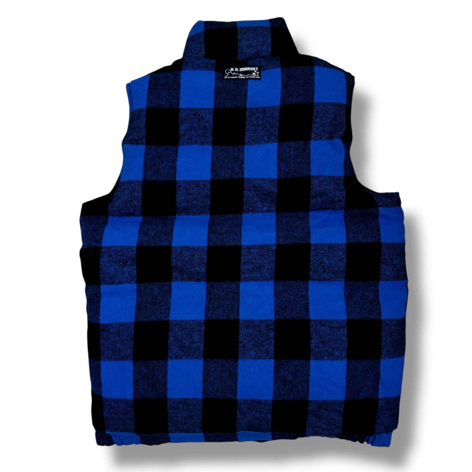 ハリラン ダウンベスト リバーシブル ネル バッファローチェック サイズ感◯ ハリラン ダウンベスト リバーシブル ネル バッファローチェック