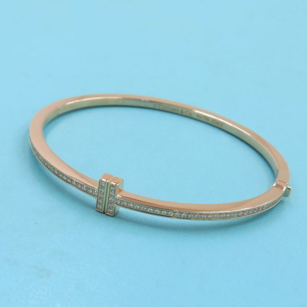 ティファニー Tワイヤーヒンジダイヤバングル 【無料ギフトラッピング