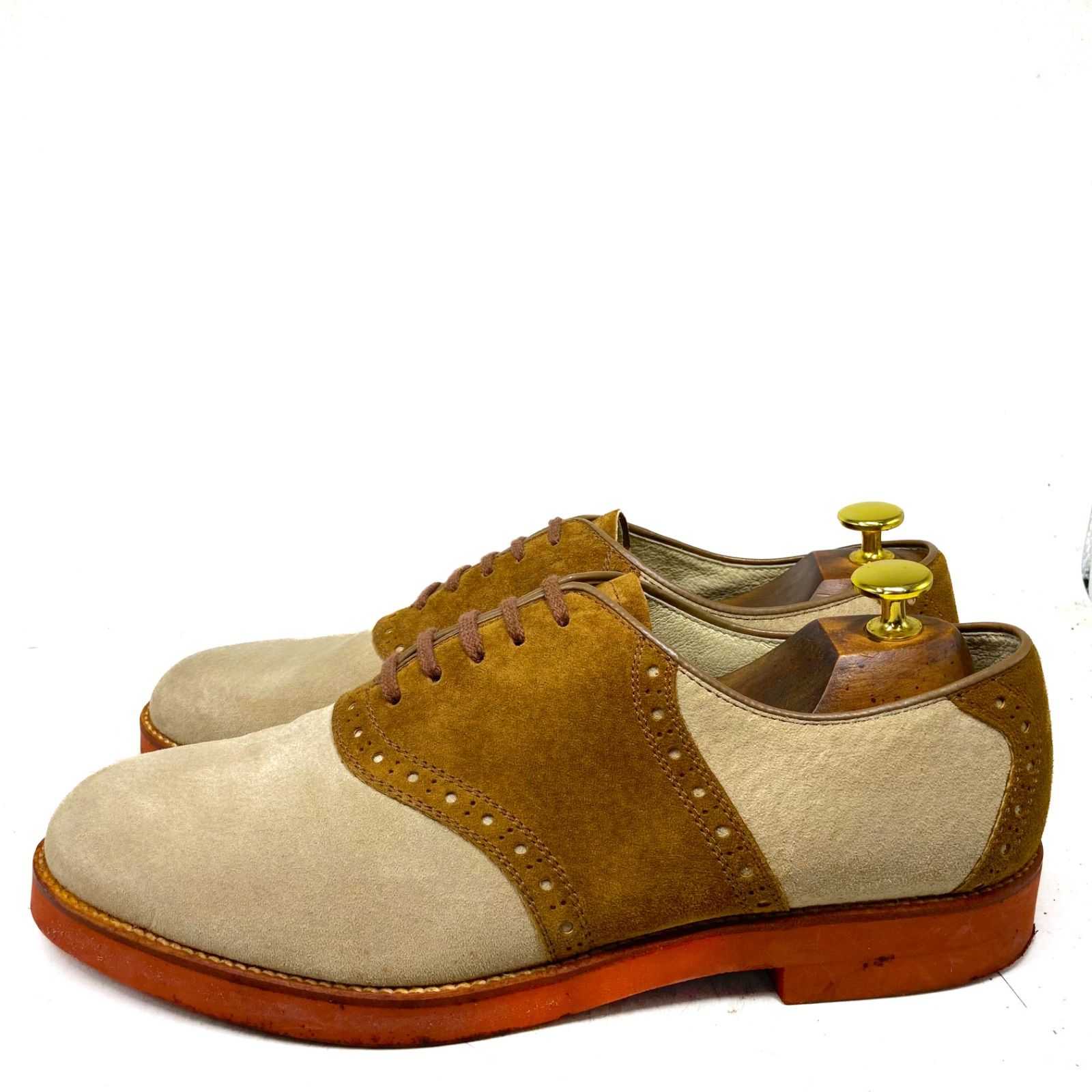 Hush Puppies ハッシュパピー スウェード サドルシューズ 184 ベージュ