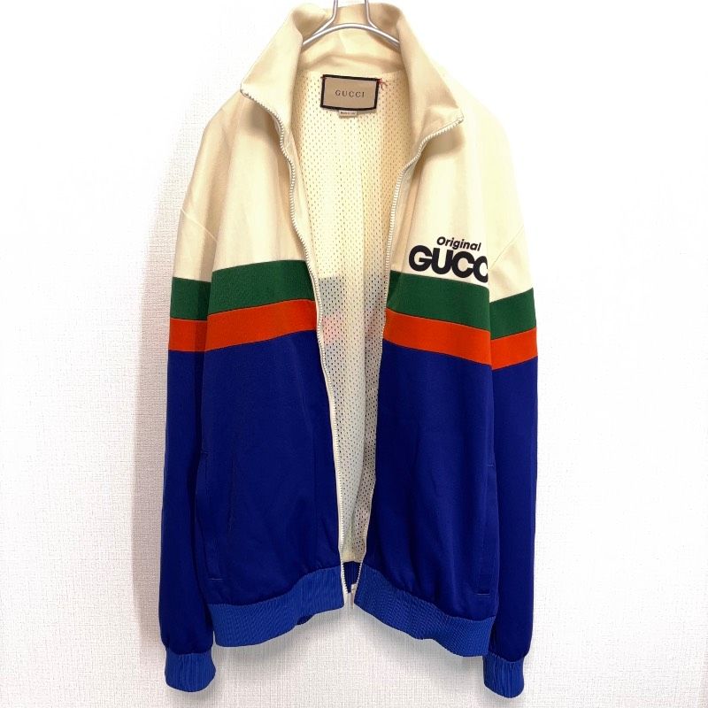 GUCCI グッチ 673297 XJDUZ ロゴデザイントラックブルゾン メンズ