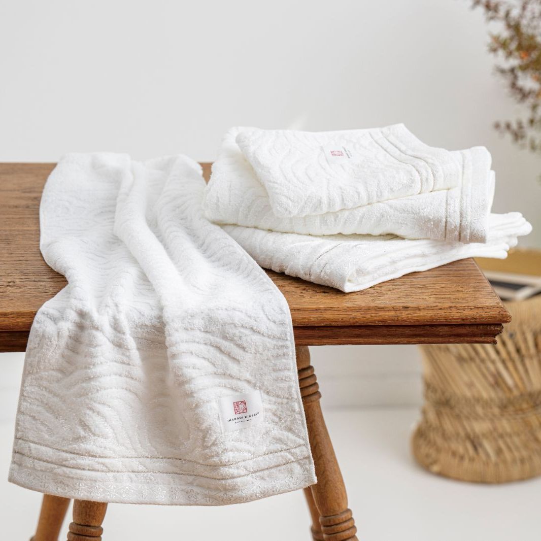 今治謹製 白織タオル タオルセット SR 23080 バスタオルフェイス×2 フェイスタオル×2