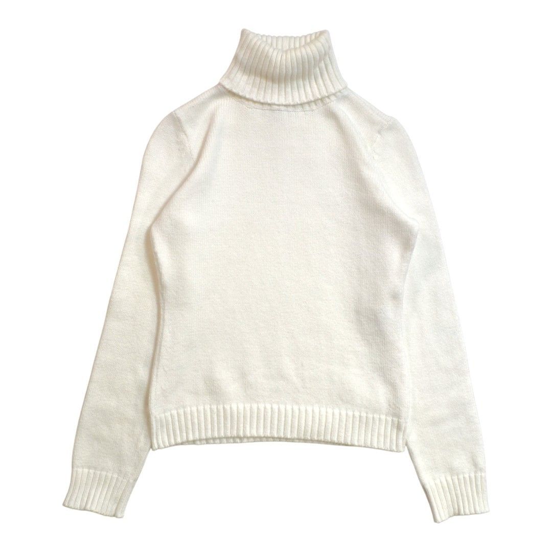 美品】FOXEYフォクシー日本製 コットン混タートルネックニットセーター