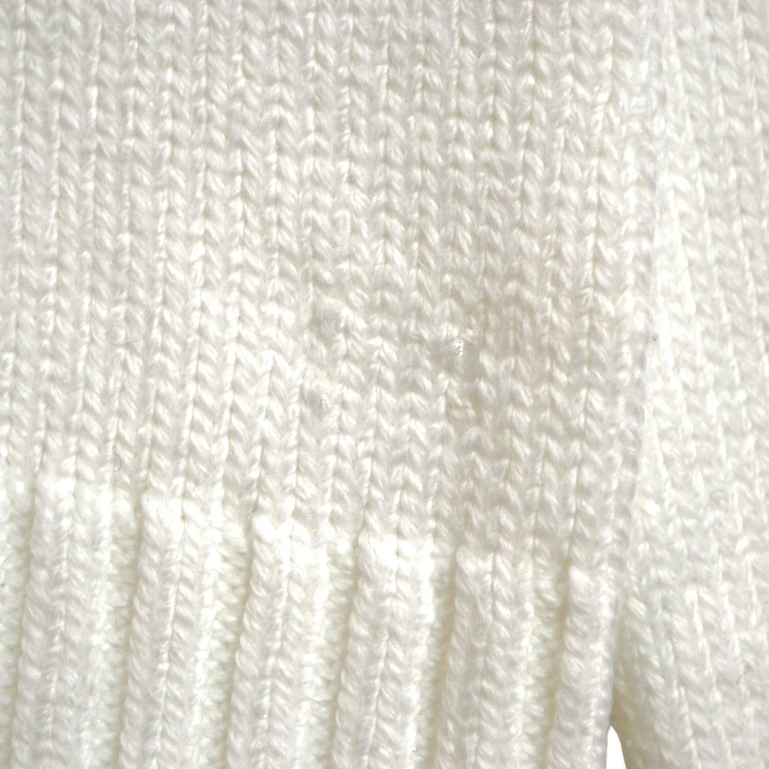 FOXEY フォクシー ウール100% ホワイト タートルネック セーター 38 美品】FOXEYフォクシー日本製 コットン混タートルネックニットセーター