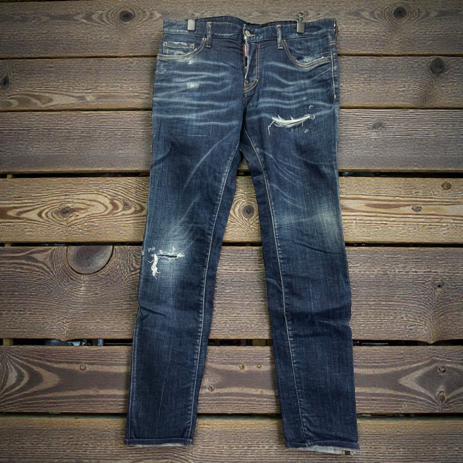 DSQUARED2 ディースクエアード S74LB1152 50 ダメージ加工スリム 