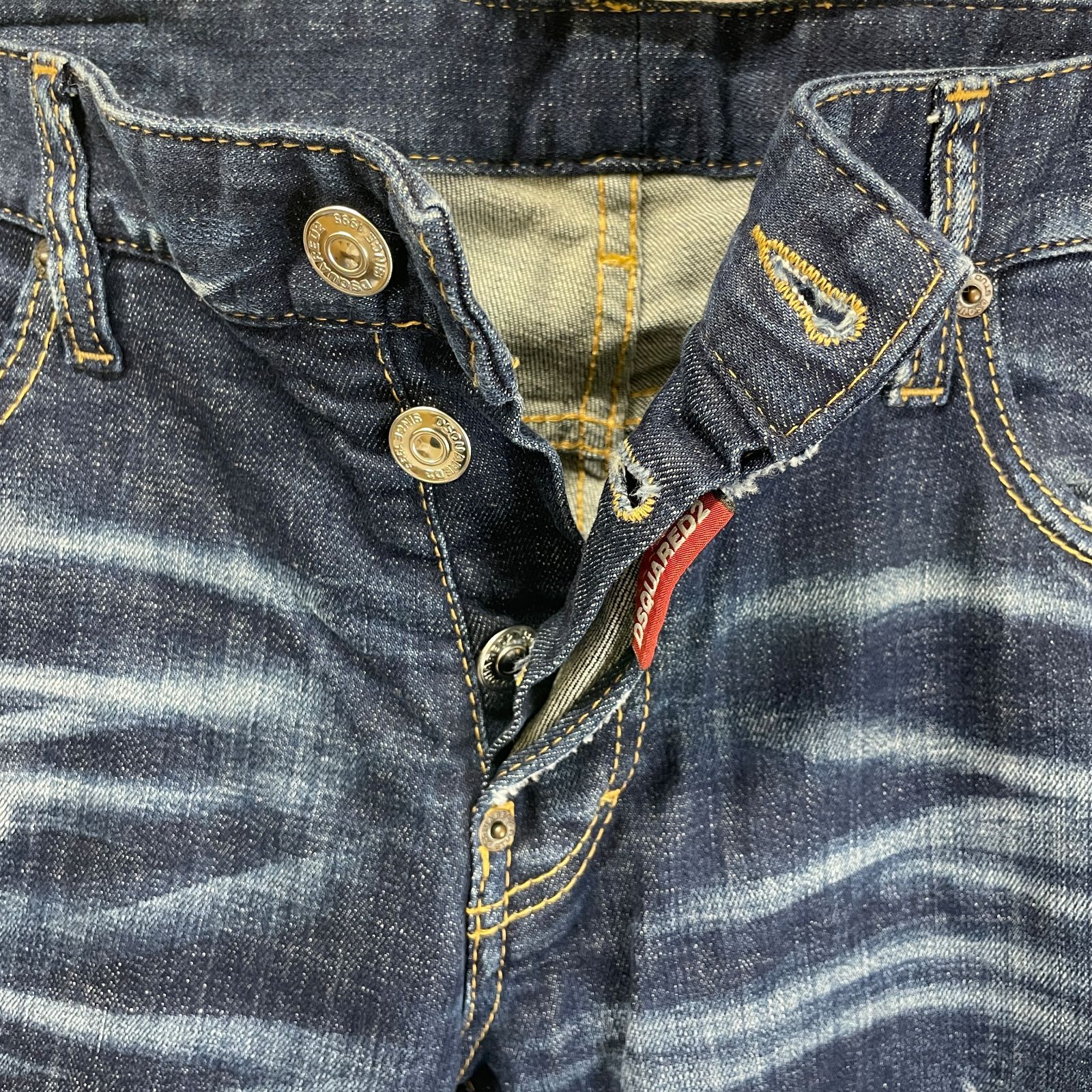 DSQUARED2 ディースクエアード S74LB1152 50 ダメージ加工スリム 