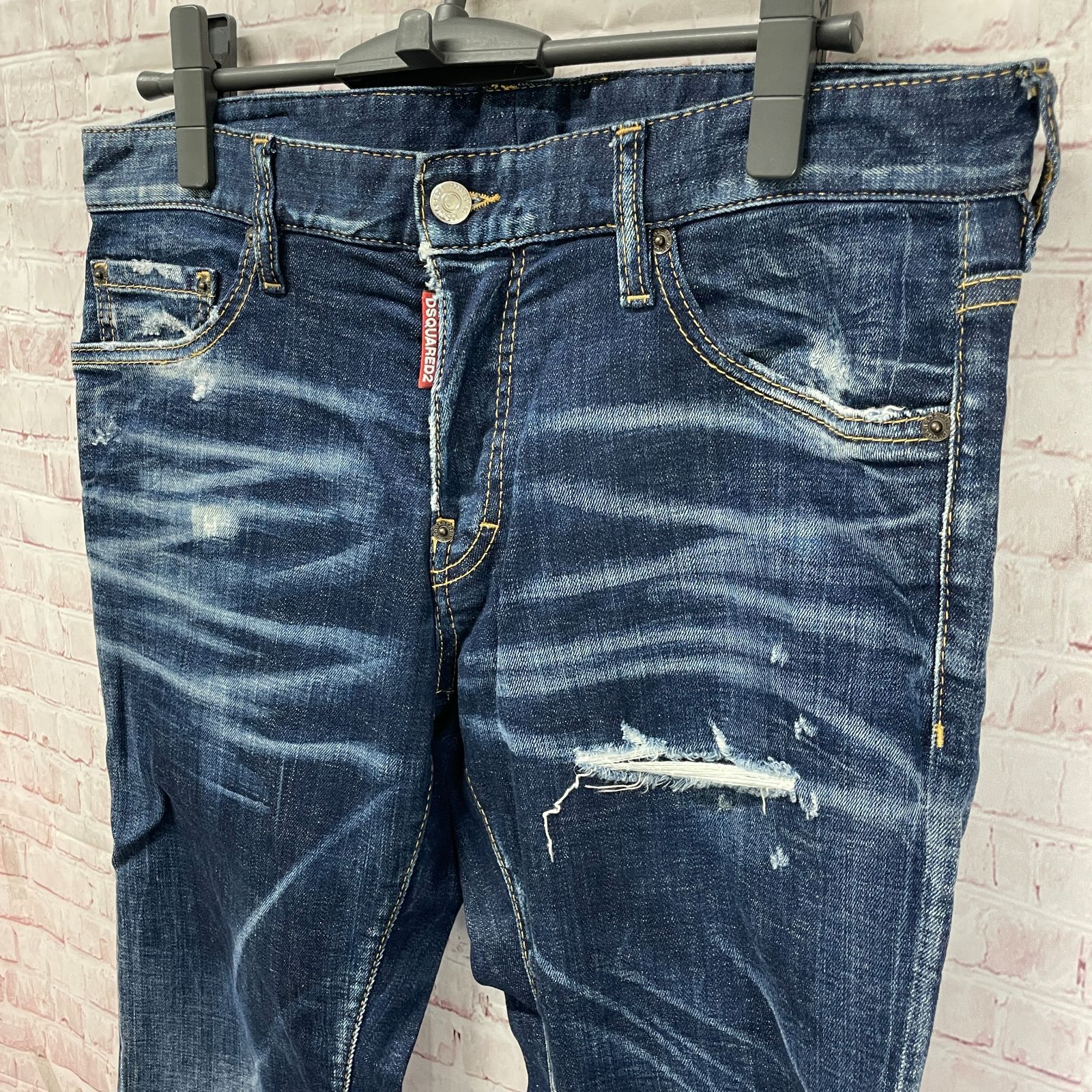 DSQUARED2 ディースクエアード S74LB1152 50 ダメージ加工スリム 