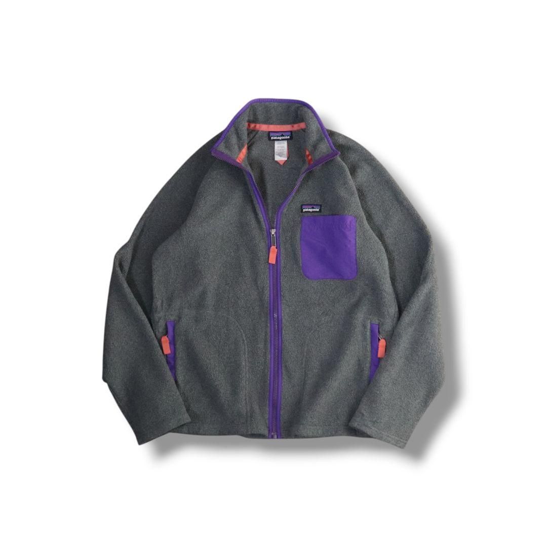 patagonia Fleece Jacket S Charcoal Grey Purple 767 - メルカリ