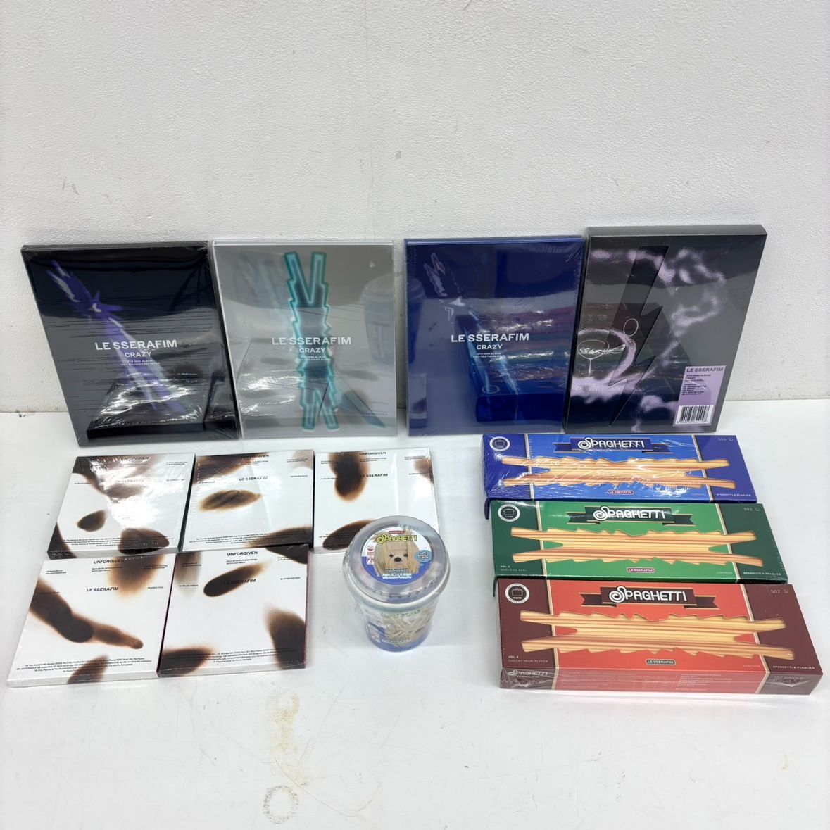 ♥品 LE SSERAFIM アルバムまとめ SPAGHETTI UNFORGIVEN CRAZY ルセラフィム KA