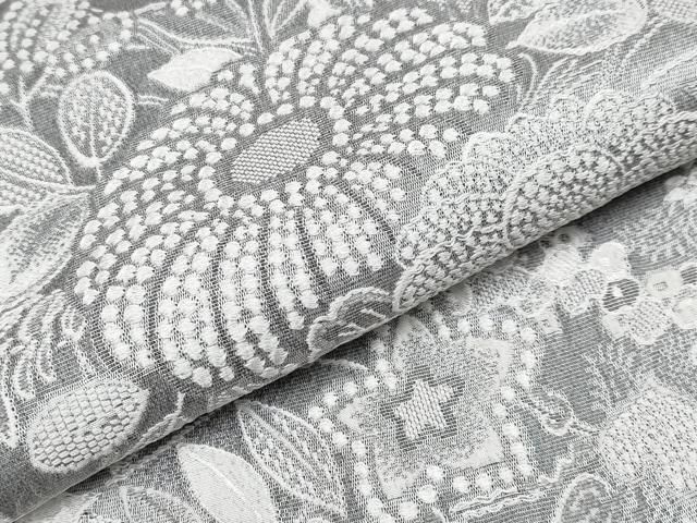 平和屋着物○極上 山岡古都・古都染人 染織美術品 薬墨染 天目織 お召