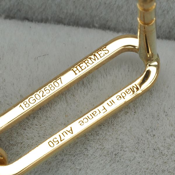 エルメス ピアス ケリー シェーヌ K18YG #184105 - メルカリ