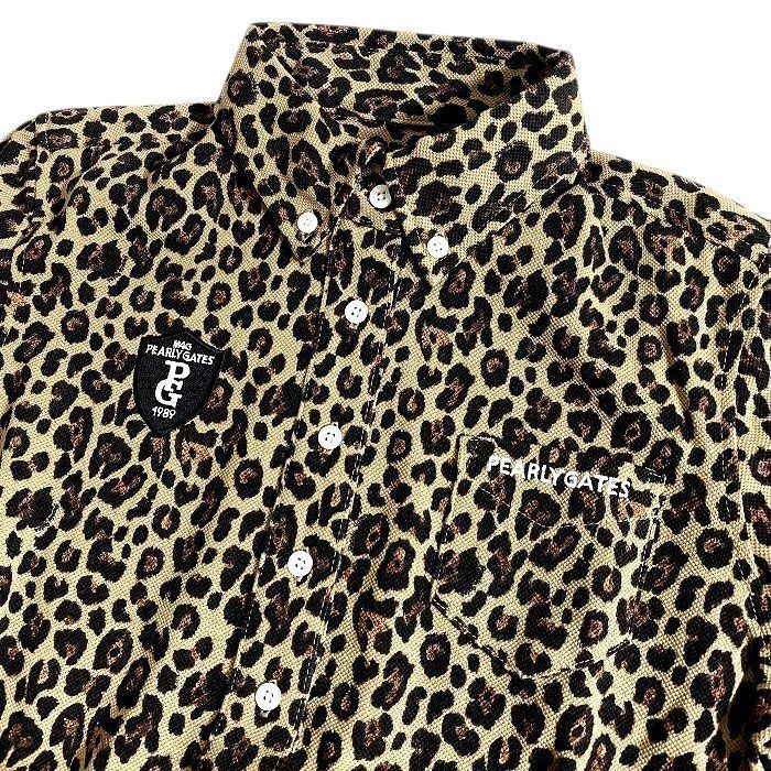 PEARLY GATES パーリーゲイツ 日本製 THERMOLITE 鹿の子 レオパード柄