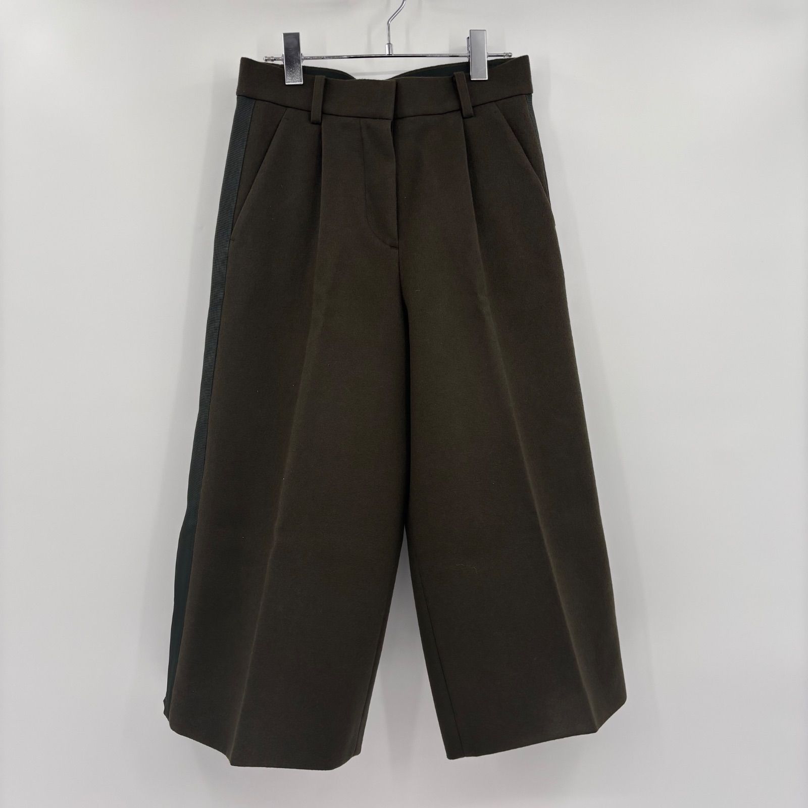 ゆーき】sacai クロップドパンツ ウール 21-05728 サイズ2 SACAI