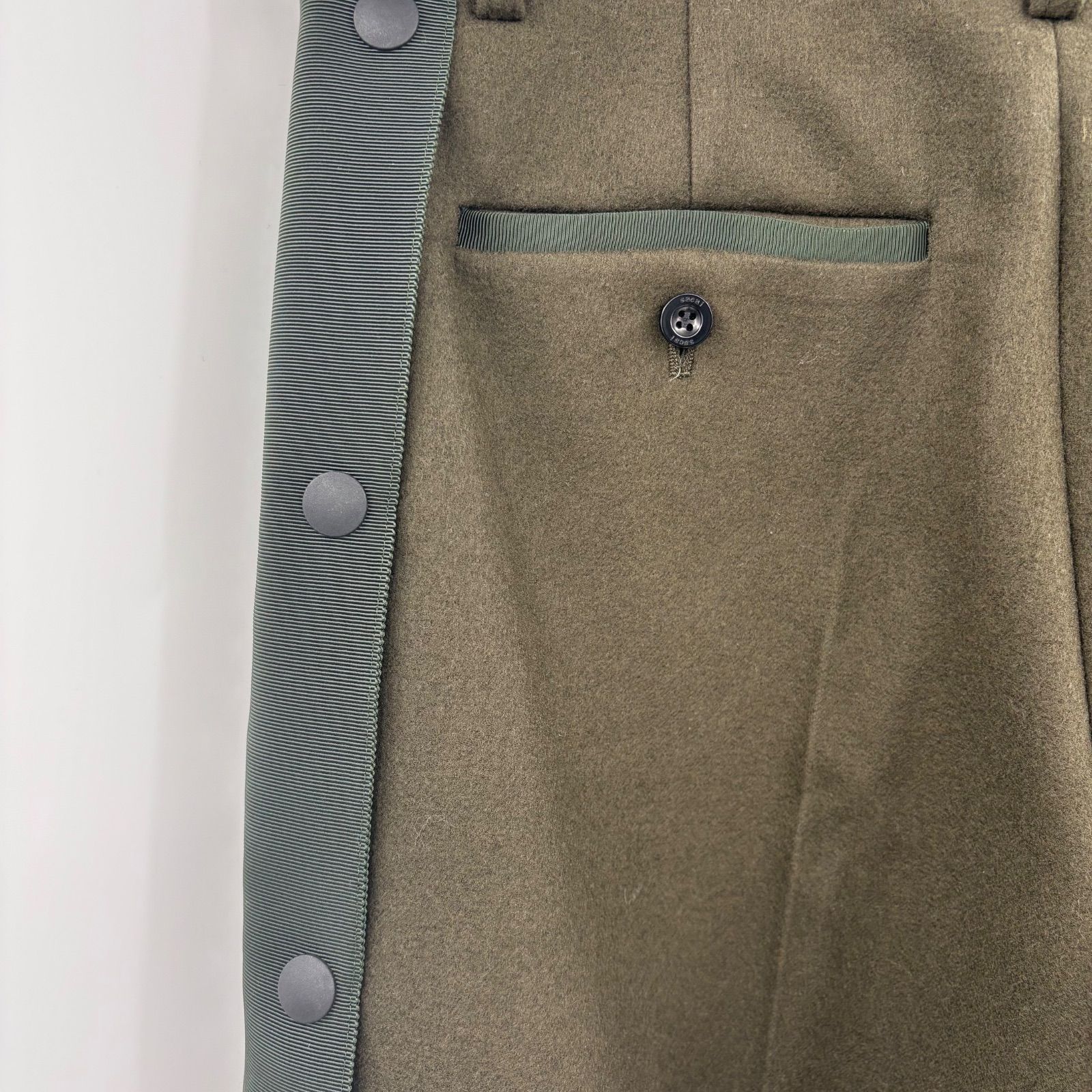 SACAI サカイ クロップドウールパンツ 21-05728 - メルカリ