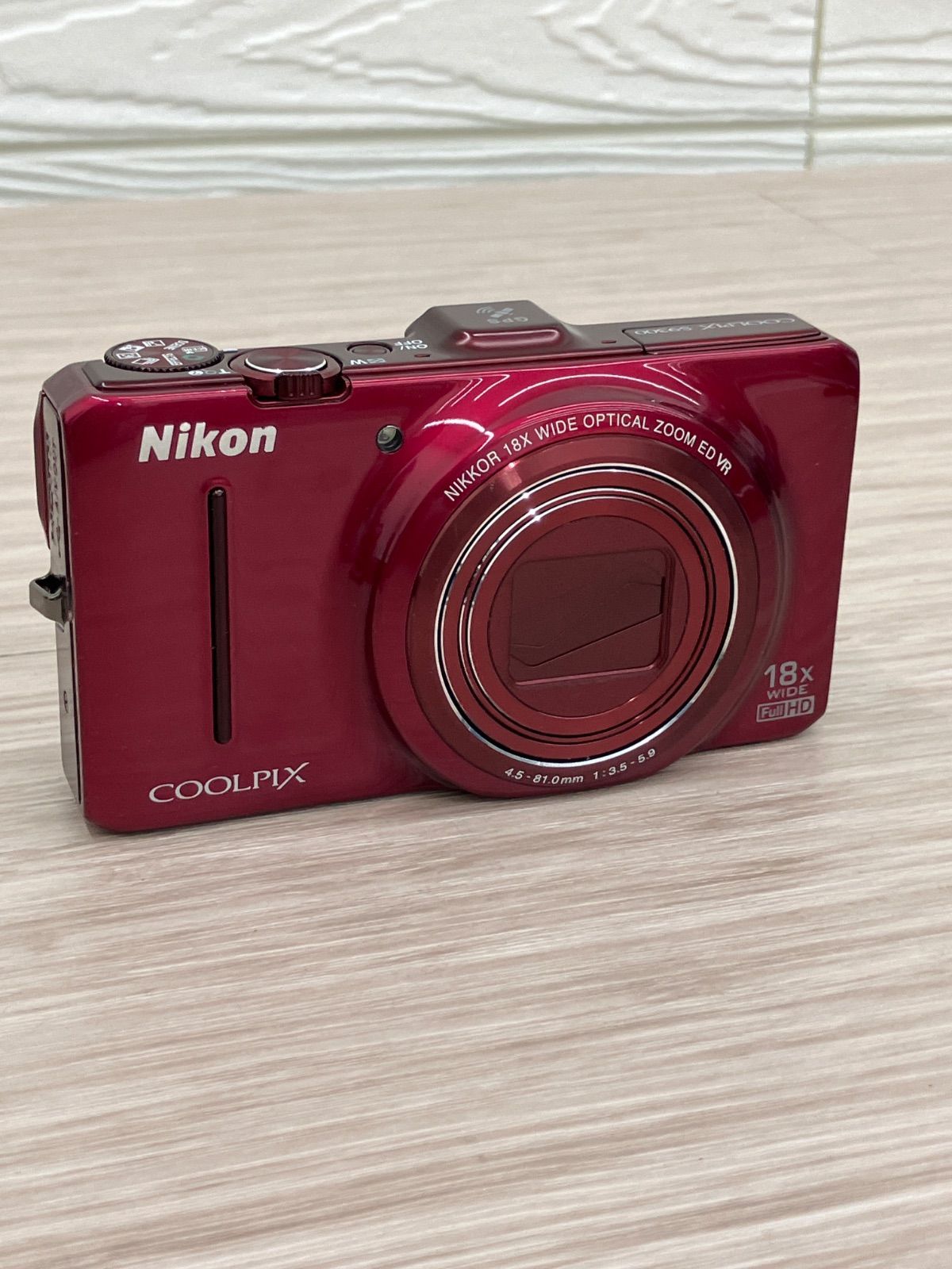 Nikon COOLPIX s9300 ニコン レッド 動作確認済み - メルカリ