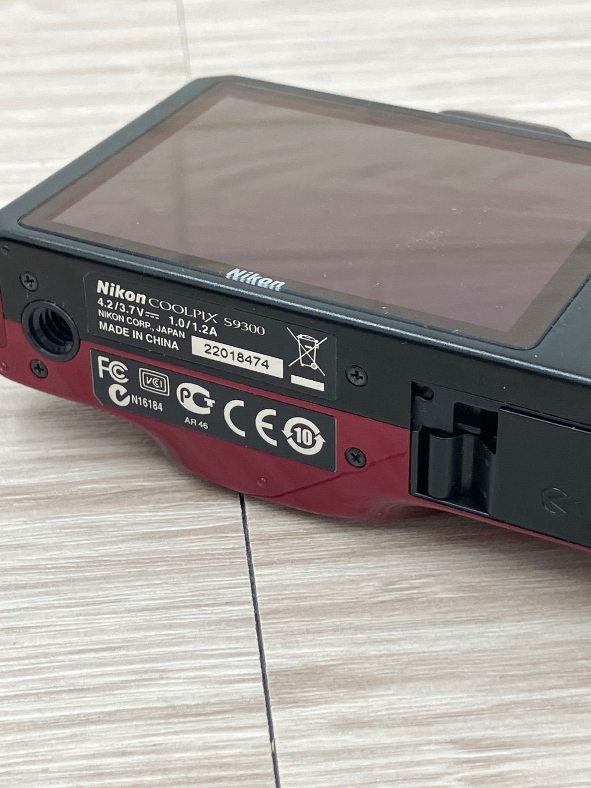 Nikon COOLPIX s9300 ニコン レッド 動作確認済み - メルカリ
