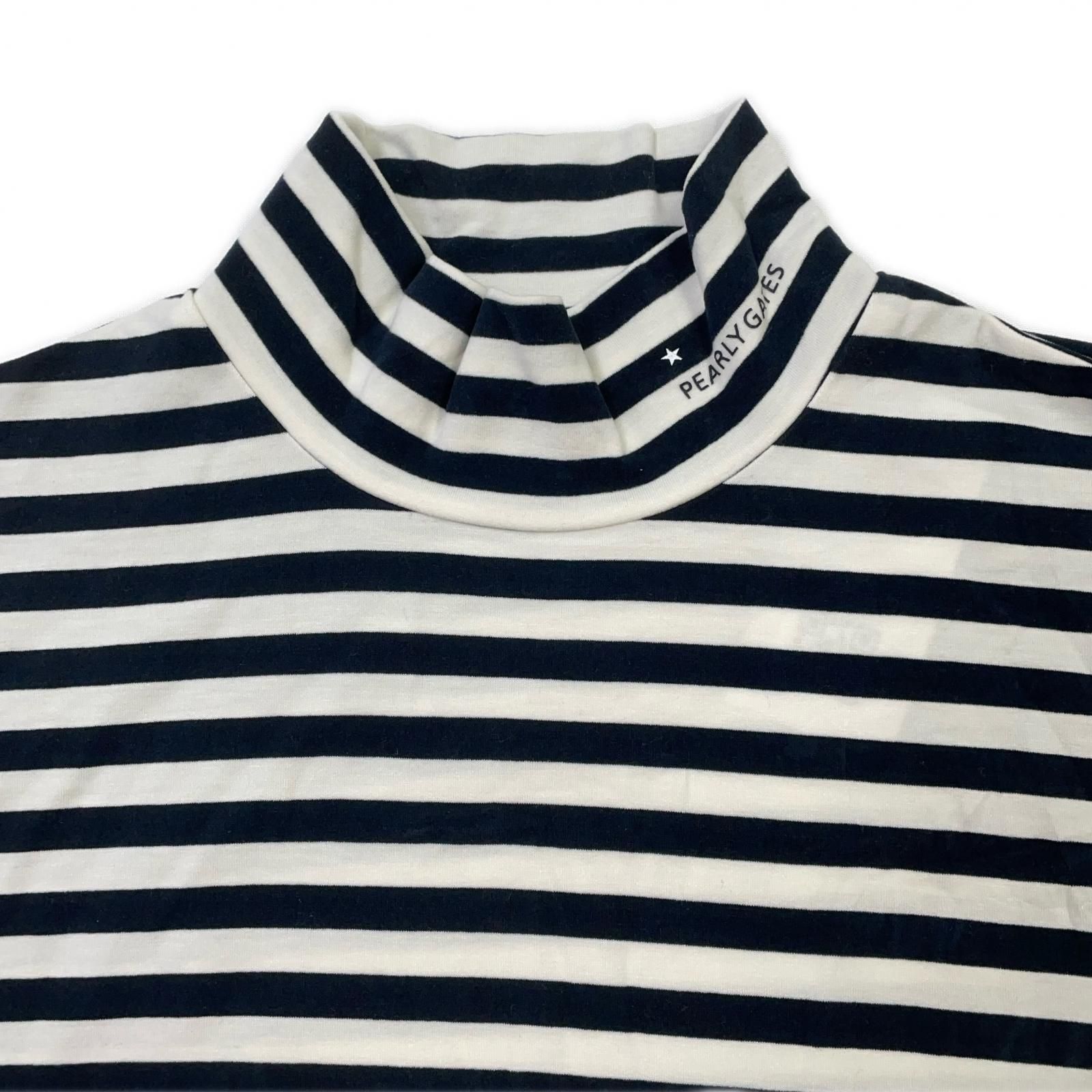 中古 メンズ パーリーゲイツ PEARLY GATES 長袖シャツ 4(M) 紺×白