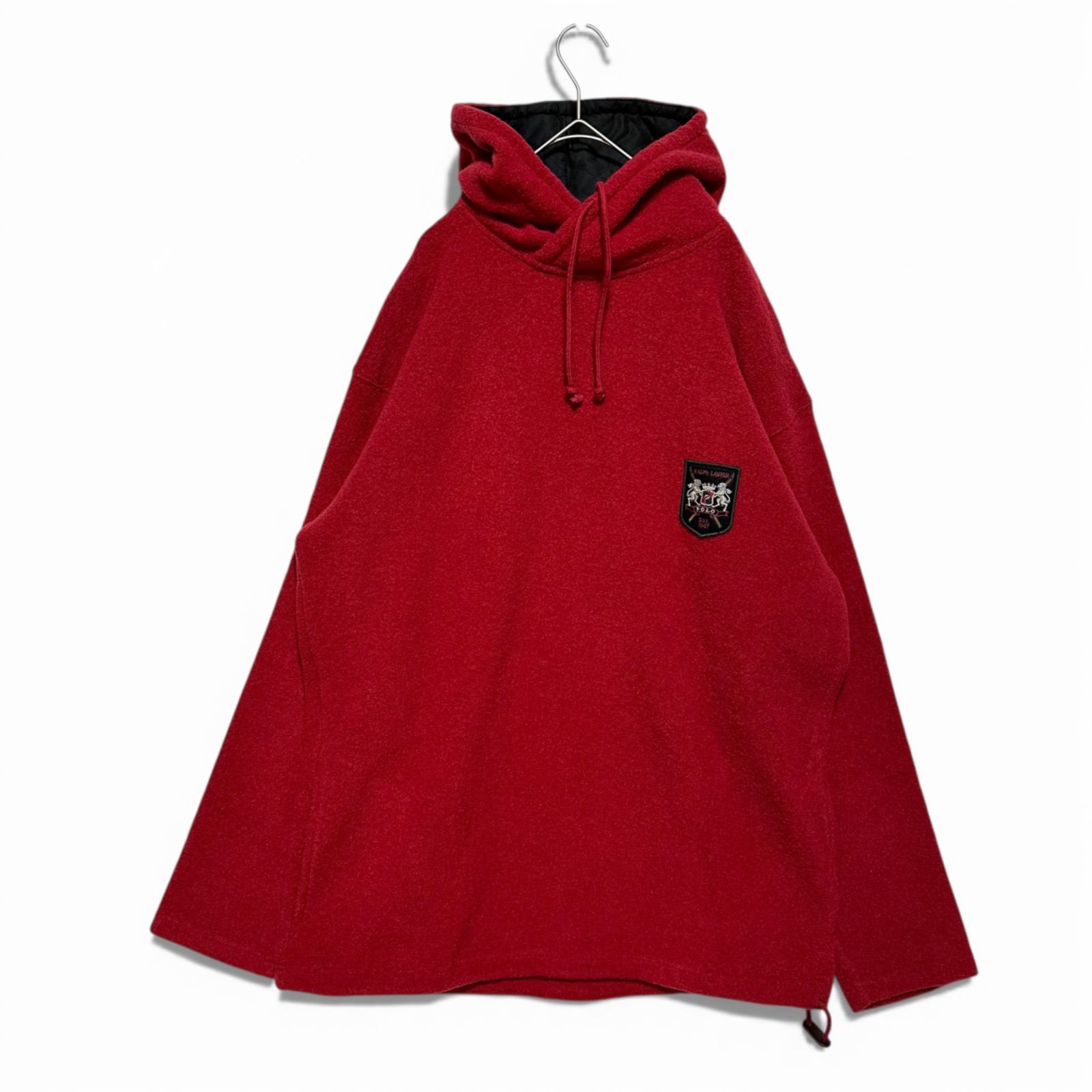Polo by Ralph Lauren ヴィンテージ フーデッド ウールジャケット 赤 L 