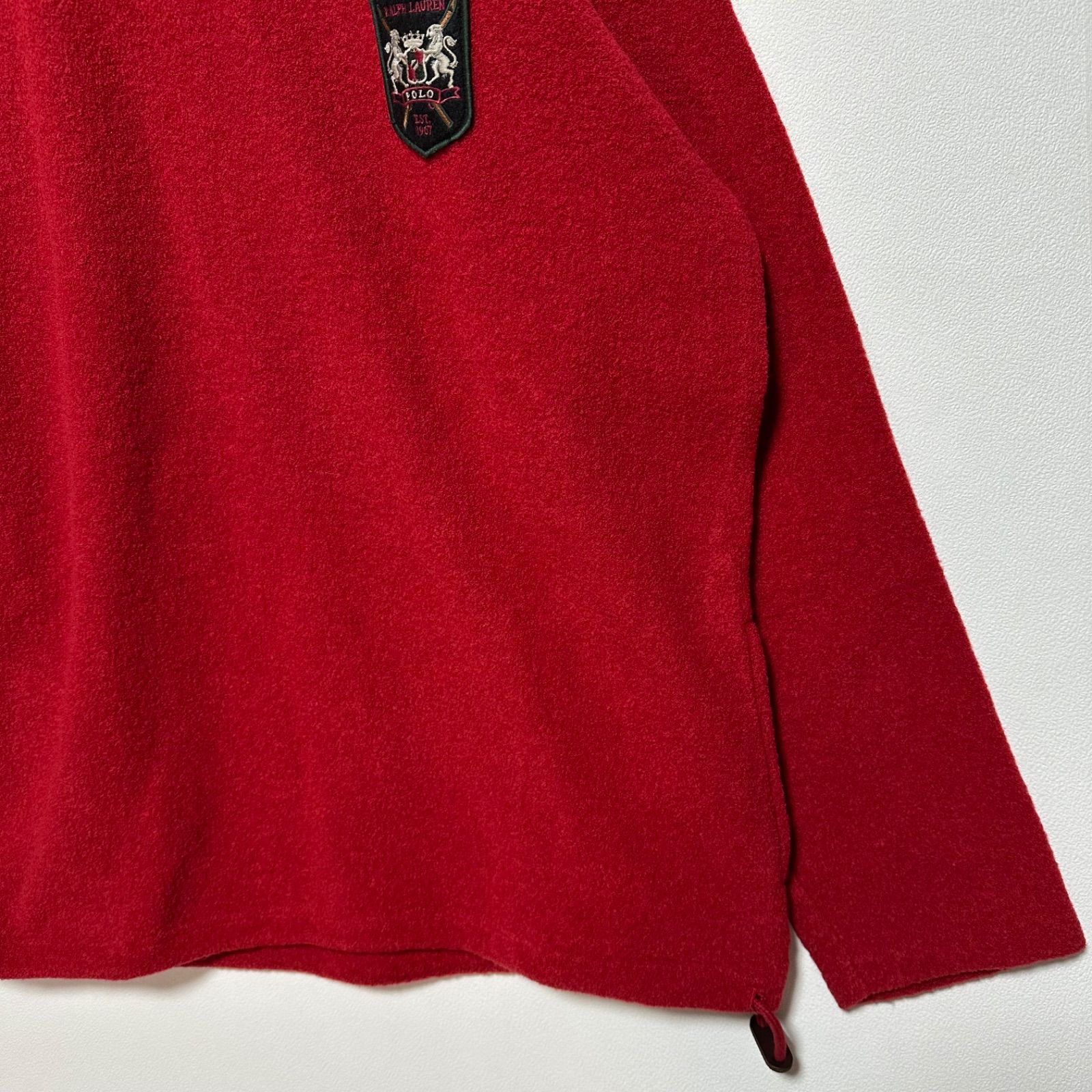 Polo by Ralph Lauren ヴィンテージ フーデッド ウールジャケット 赤 L 