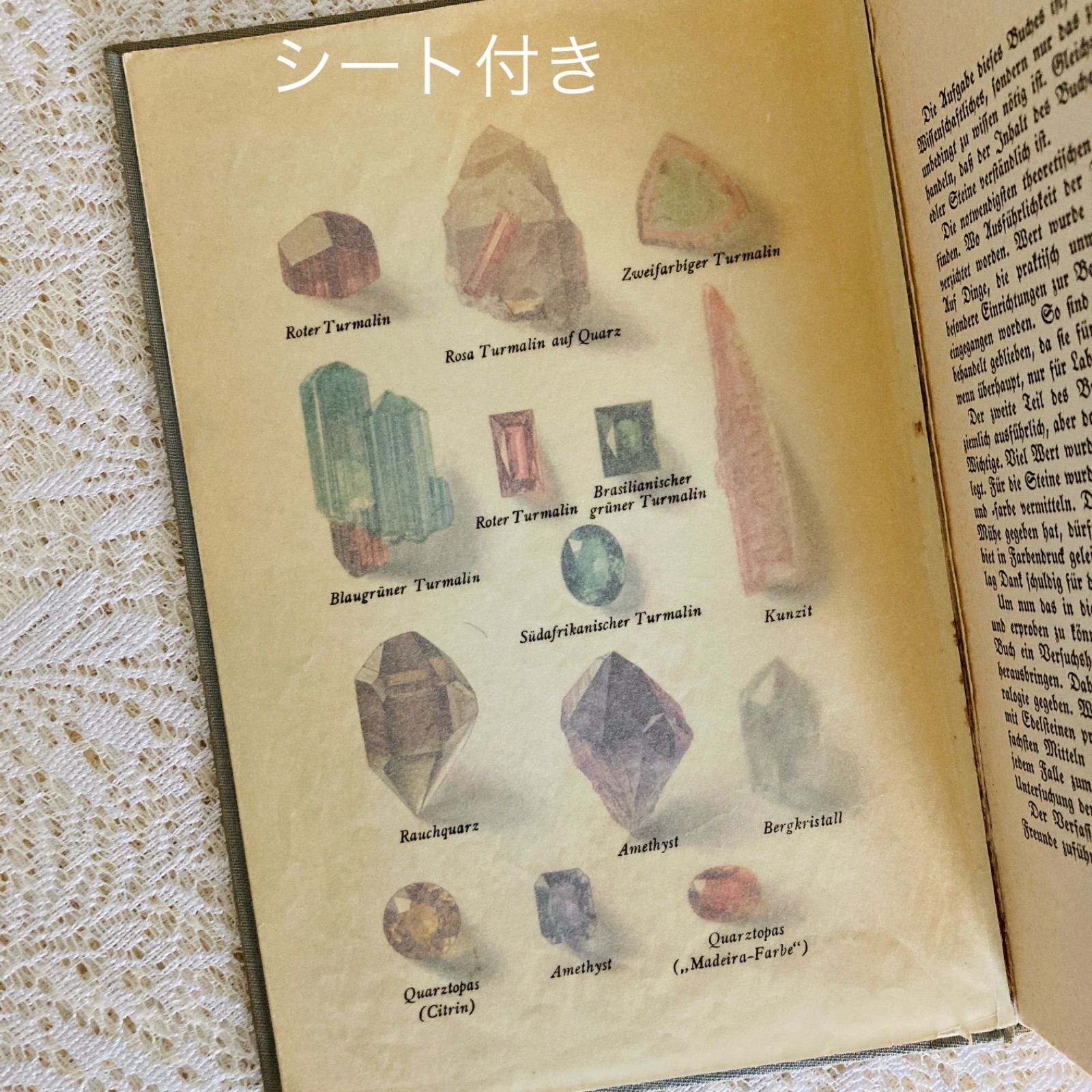 宝石学の本 ドイツ語古書 宝石・鉱物図鑑 洋書・古書 - メルカリ