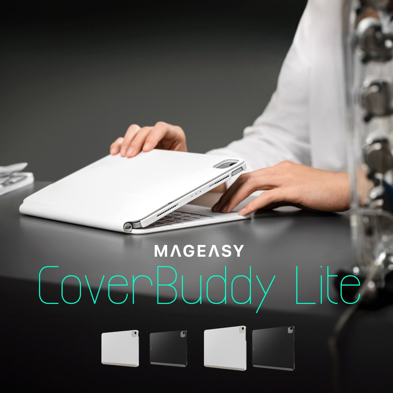 iPad Pro 11インチ 2025 M5 ケース 純正 Magic Keyboard 対応 ApplePencil 充電 保護 カバー iPadPro 11 アイパッドプロ 2024 M4 対応 MagEasy CoverBuddy Lite