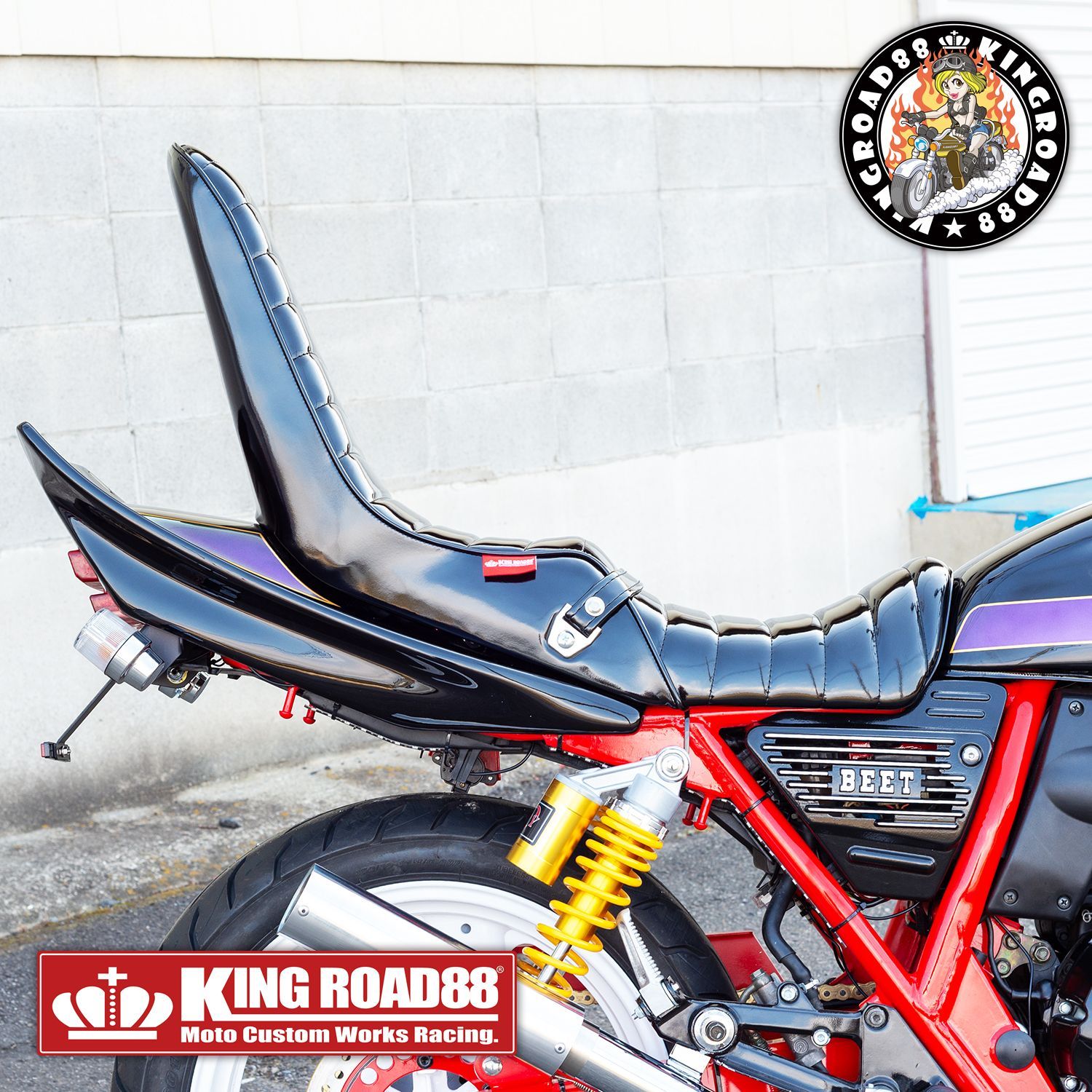 ヤマハ XJR400 前期 4HM サイドカバー アルフィン BEETタイプ ブラック