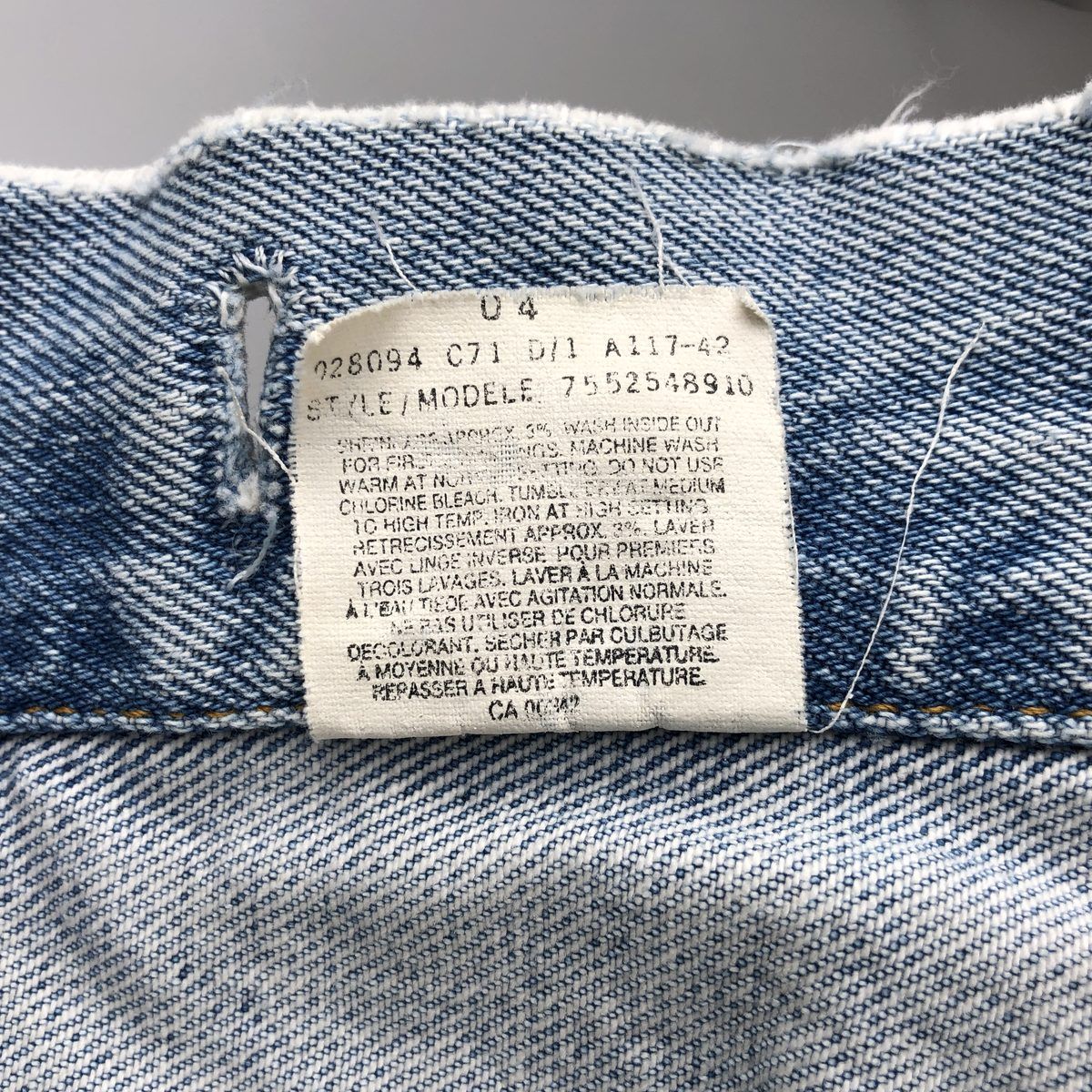 古着 90~00年代 リーバイス Levi's カットオフ デニムベスト カナダ製