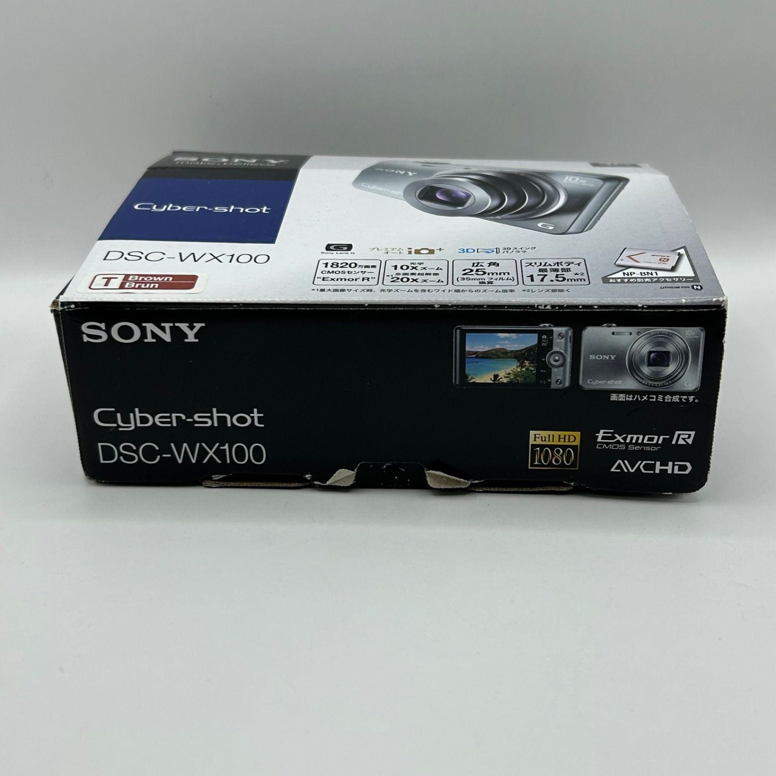SONY Cyber-shot DSC-WX100 ブラウン デジカメ - メルカリ