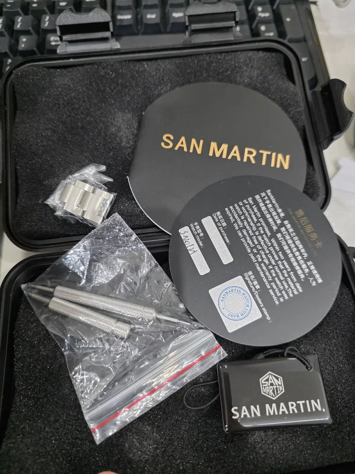  サンマティン チタン チュター オマージュ オートマティック セットアップ 自動巻き時計 腕時計(アナログ)