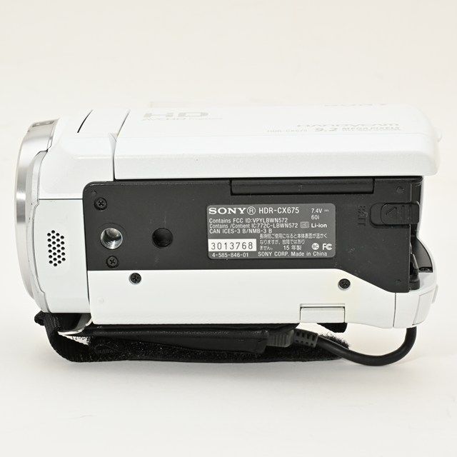 並品＞ SONY Handycam HDR-CX675 ホワイト｜32GB内蔵｜光学30倍ズーム