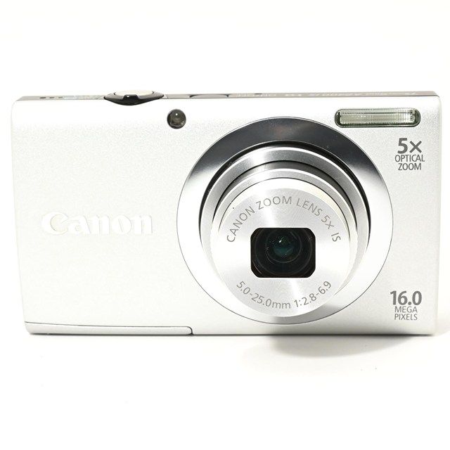 美品＞ Canon PowerShot A2400 IS シルバー｜1600万画素コンパクト