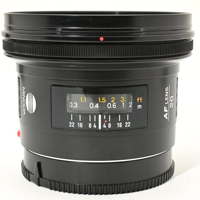 良品＞ MINOLTA AF 20mm F2.8｜ミノルタ純正 広角単焦点レンズ｜明るい